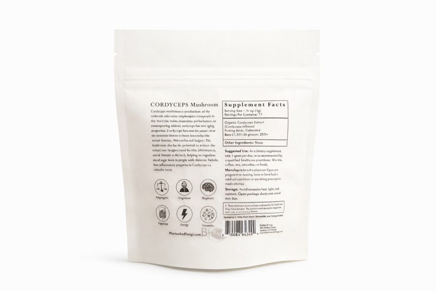 Organic Cordyceps Mushroom Powder – Adaptogenic Mushroom for Energy, Stamina & Lung Support - Image 2